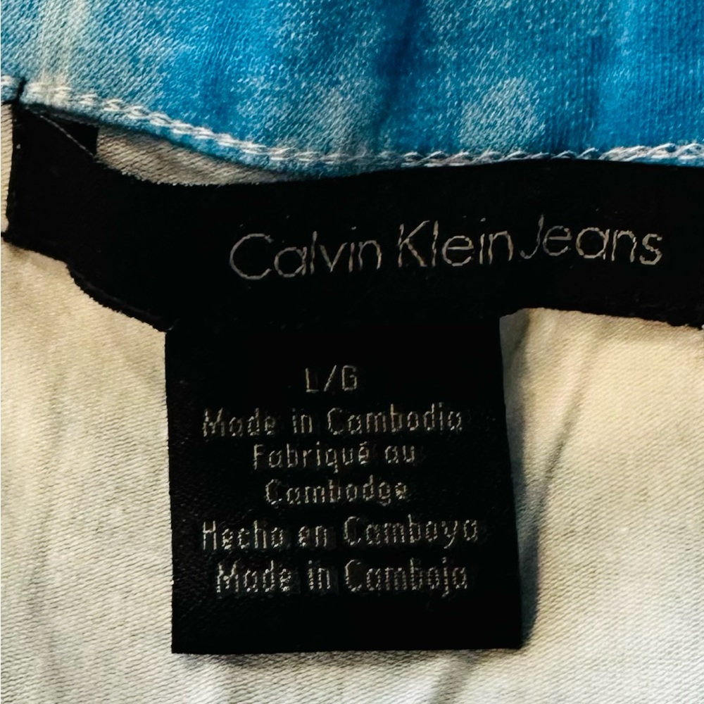 Calvin Klein Blue and White Sleeveless Sundress - Picture 3 of 4